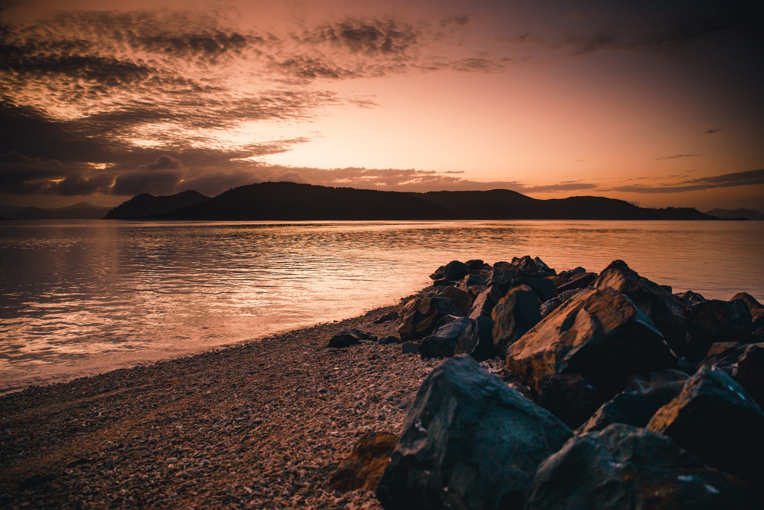 sunrise on daydream island in the whitsunday islands (Hamilton island) Queensland Australia