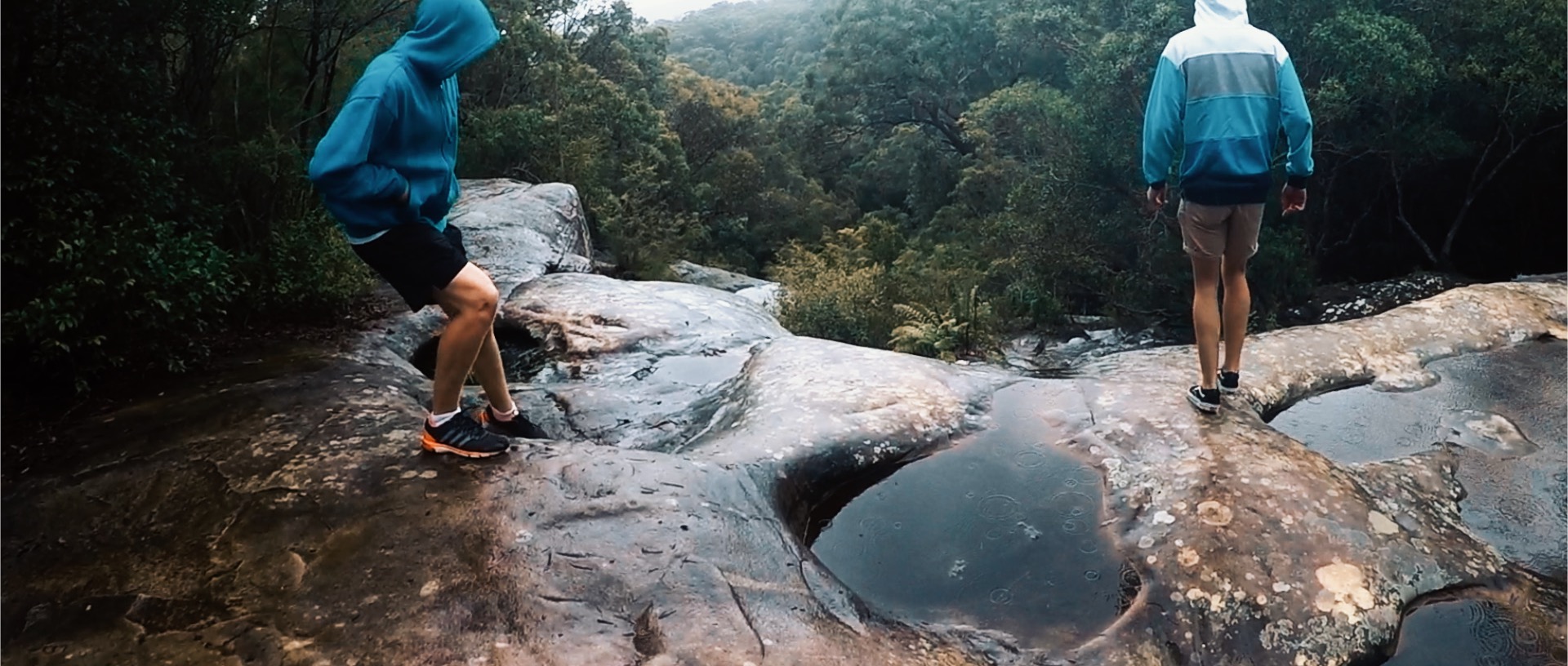 top of somsersby falls, central coast, Gosford with a GoPro for to those who dream episode one