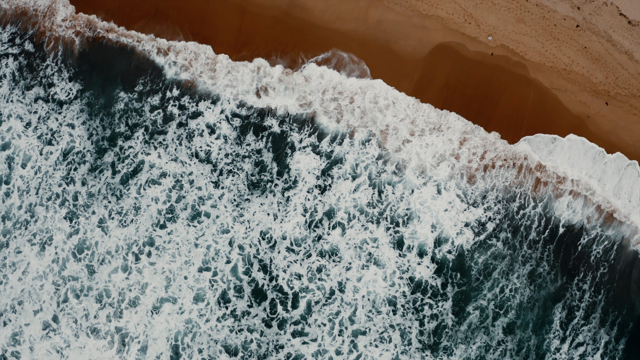 top-down shot of a beach – aerial cinematography - DJI Mavic Pro 2