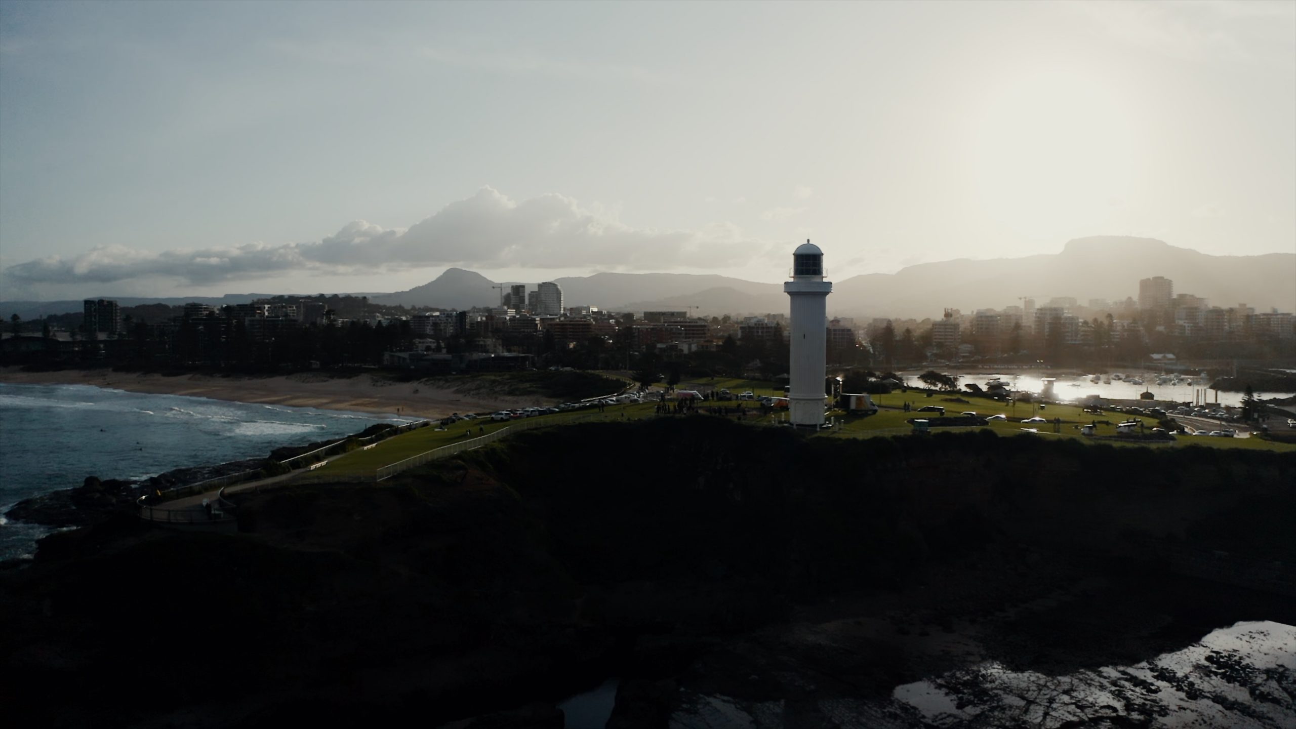 Flagstaff Hill Lighthouse at sunset – aerial cinematography - DJI Mavic Pro 2